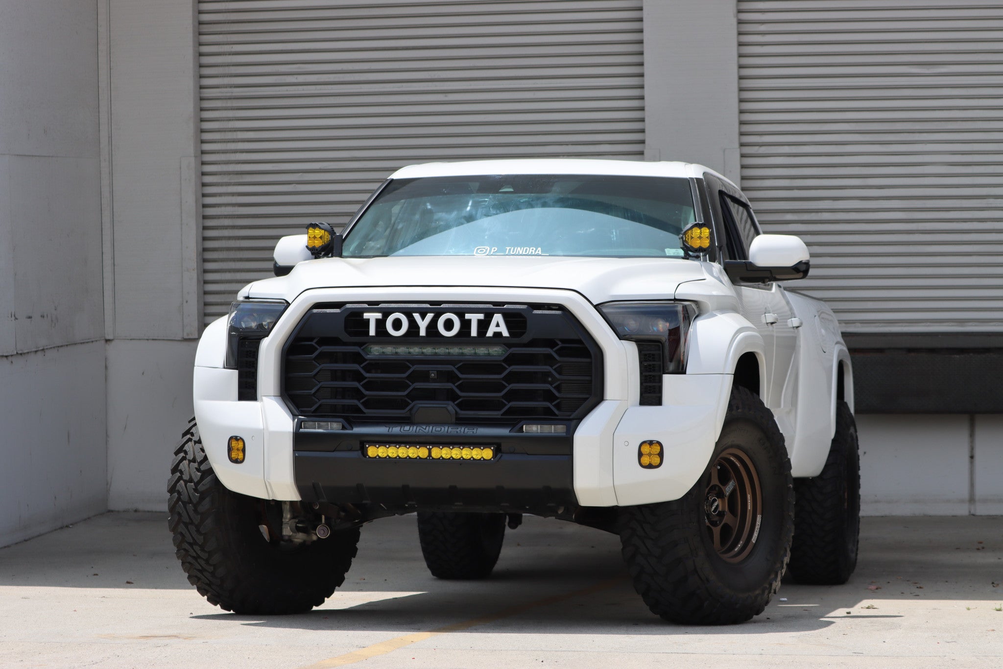 22 25 Toyota Tundra Sequoia LUXX Series LED Projector Headlights - Black Housing High Performance Headlamps for Night Driving & Off-Road Adventures