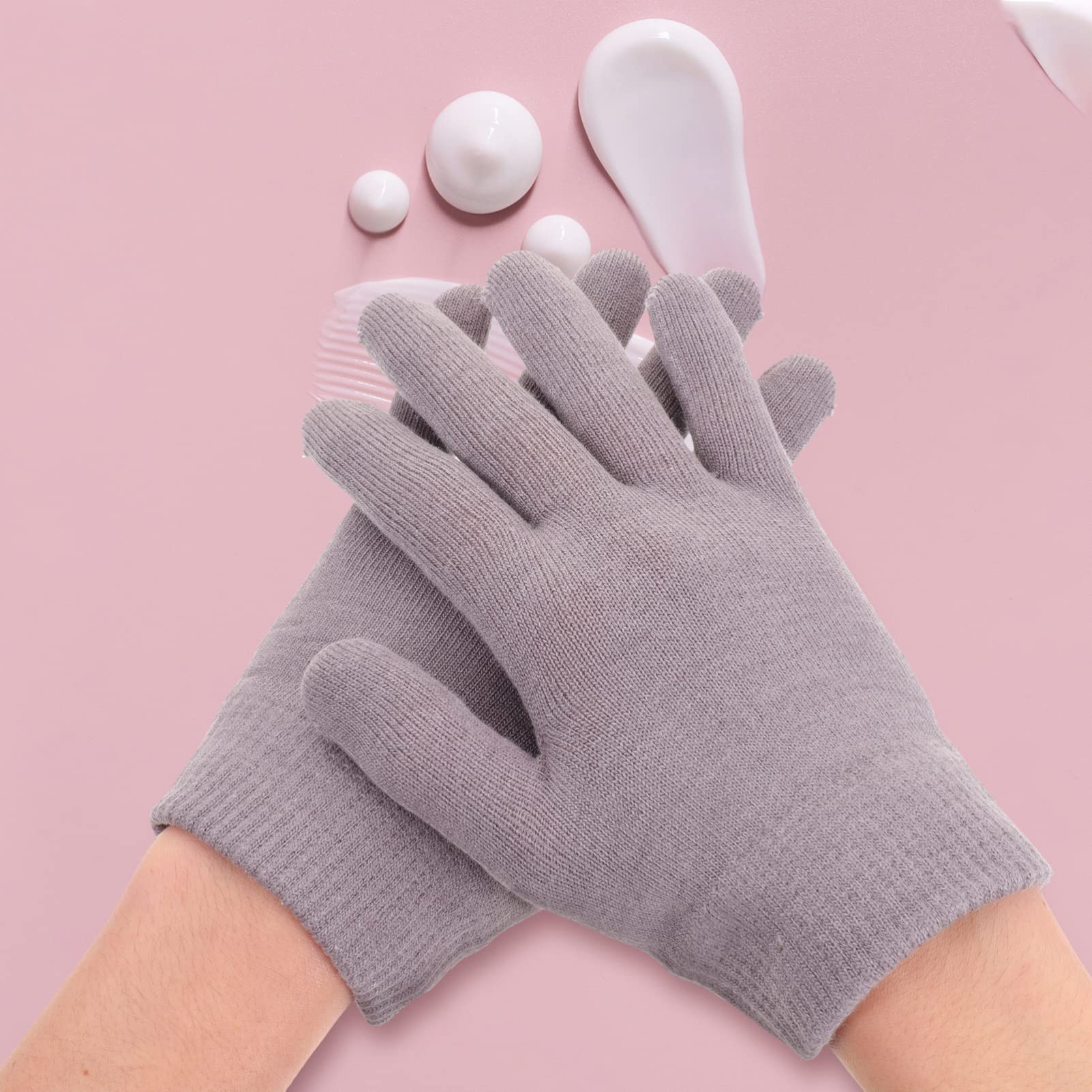 FOMIYES Moisturizing Sleeping Gloves for Women - 1 Pair Soft Night Hand Care Gloves with Lotion for Dry Skin, Cracked Hands & Overnight Hydration - Perfect for Spa, Bedtime & Winter Hand Care