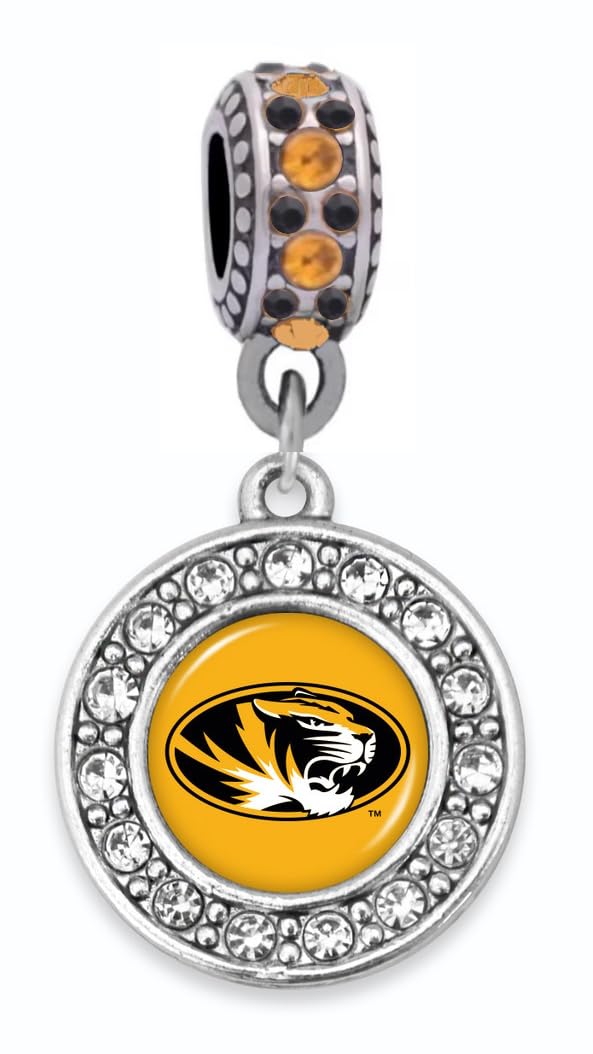 Missouri Crystal Charm Beads - Compatible with Pandora Style Bracelets for Women, DIY Jewelry Making, Gift Ideas & Special Occasions