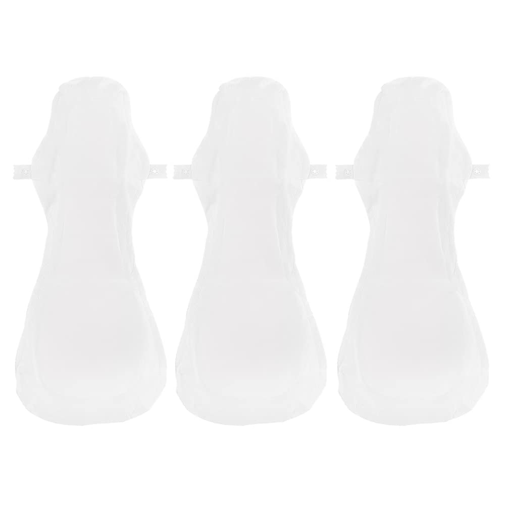 Healifty 3 Pack Washable Cotton Menstrual Pads - Reusable Sanitary Napkins for Women, Soft & Comfortable Period Pads - Ideal for Overnight Use, Travel & Eco-Friendly Lifestyle