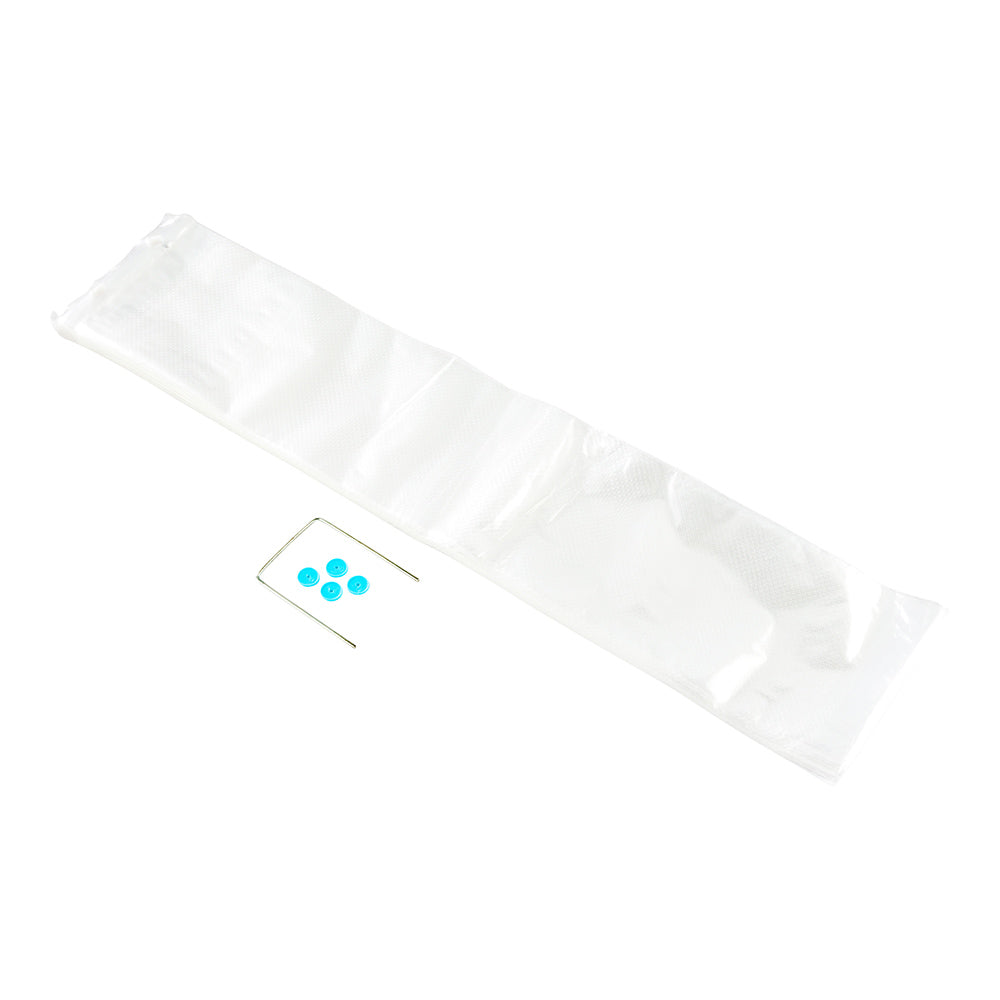 Clear Plastic Bread Bags with Micro Perforations & Wicket Dispenser - 28x6 Inches, 250 Count Box - Perfect for Bakeries, Delis & Food Storage