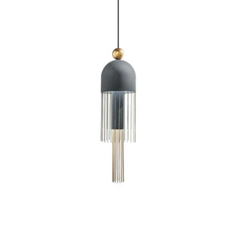 Modern Tassel-Shaped Metal Pendant Light for Dining Room - Elegant Ceiling Lighting Fixture for Kitchen Island, Breakfast Nook & Home Decor