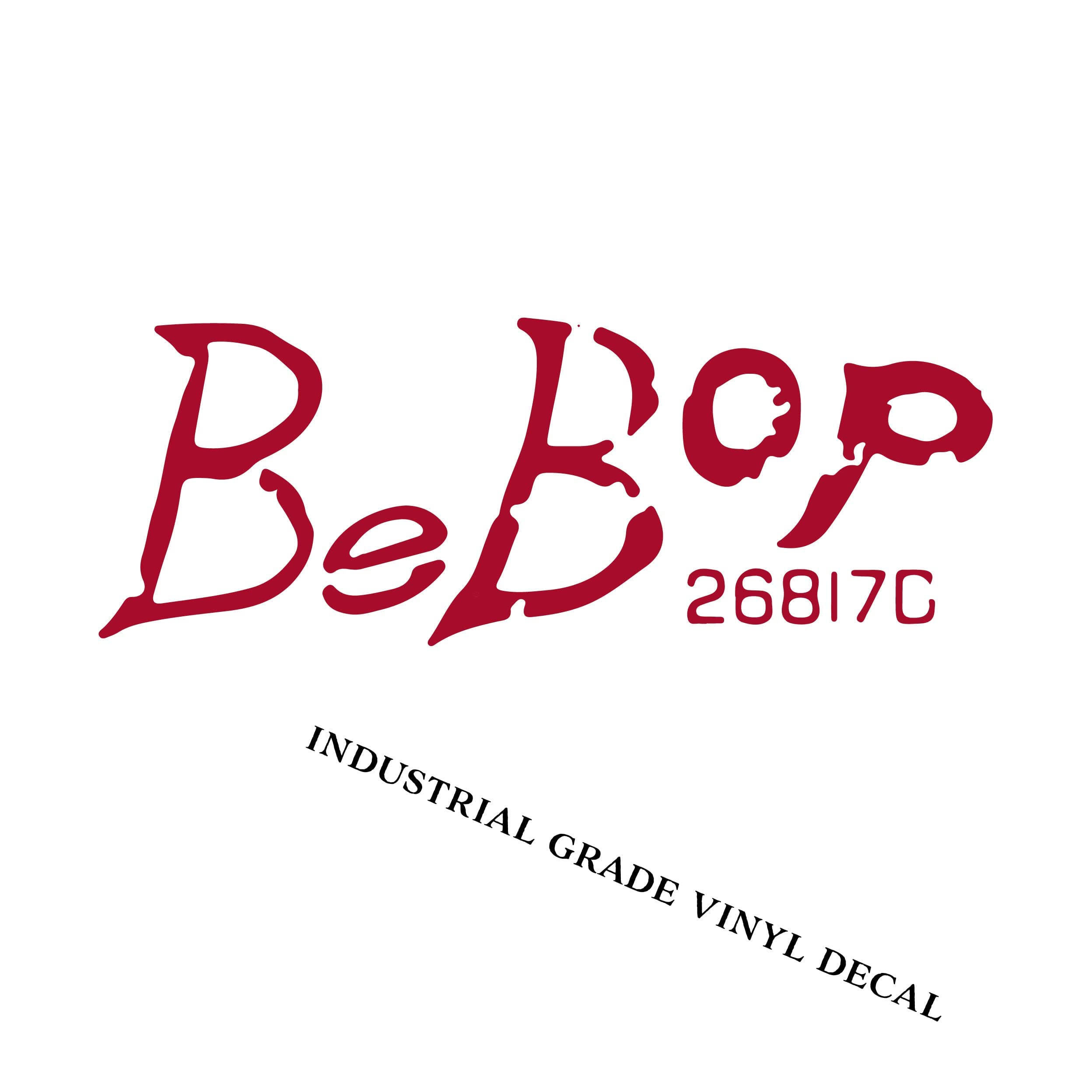 Dark Red Bebop Vinyl Decal - Premium Car Sticker for Windows, Laptops & DIY Projects - Perfect for Anime Fans & Custom Decoration