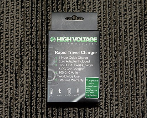 High-Speed Universal Camera Battery Charger for Olympus Li-40, Li-42, Nikon EN-EL10 & Fujifilm NP-45 - Dual Voltage 100-240V AC - Perfect for Travel Photography & Professional Use