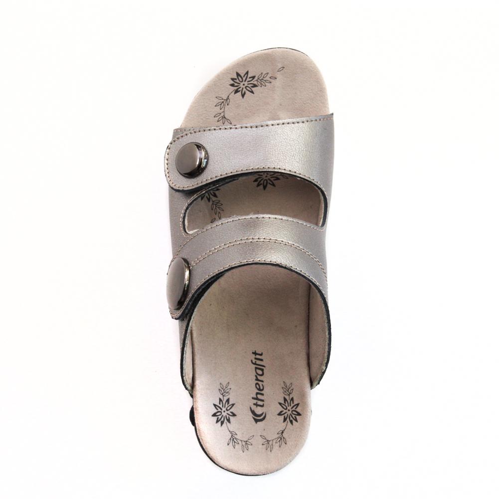 Eva Women's Leather Adjustable Strap Slip-On Sandals - Special Edition | Comfortable Summer Casual Shoes for Beach, Walking & Vacation