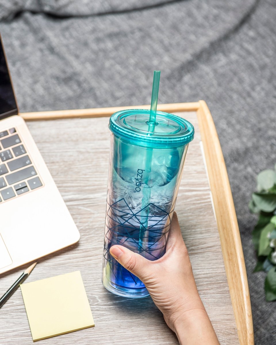 24oz Double Wall Insulated Plastic Tumbler with Lid and Straw - Spiderman Blue - Perfect for Kids' Parties, School Lunches & Outdoor Activities