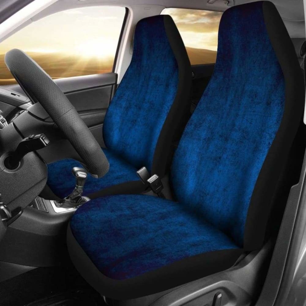Blue Grunge Car Seat Covers - Universal Fit for Cars, Trucks & SUVs - Durable & Stylish Protection for Daily Commute & Road Trips