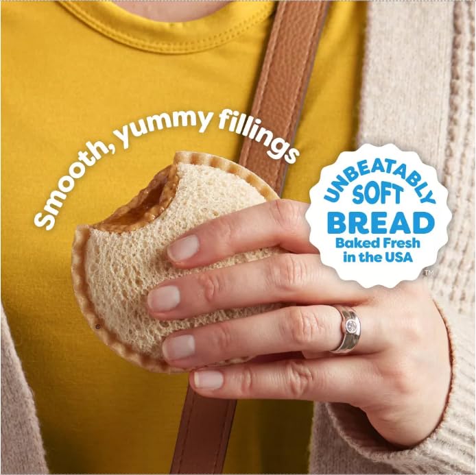 Uncrustables Peanut Butter & Honey Sandwich Bites - 10 Count (Pack of 3, 30 Total) | No Crust Kids Snacks for School Lunches, Picnics & On-the-Go Breakfast