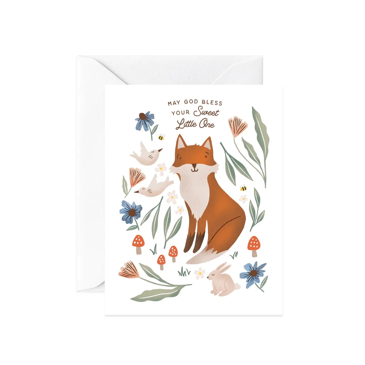 Forest Friends Baby Card - Adorable Animal-Themed Greeting Card for Newborns, Baby Showers & Birth Announcements - Perfect for Gifts, Keepsakes & Nursery Decor
