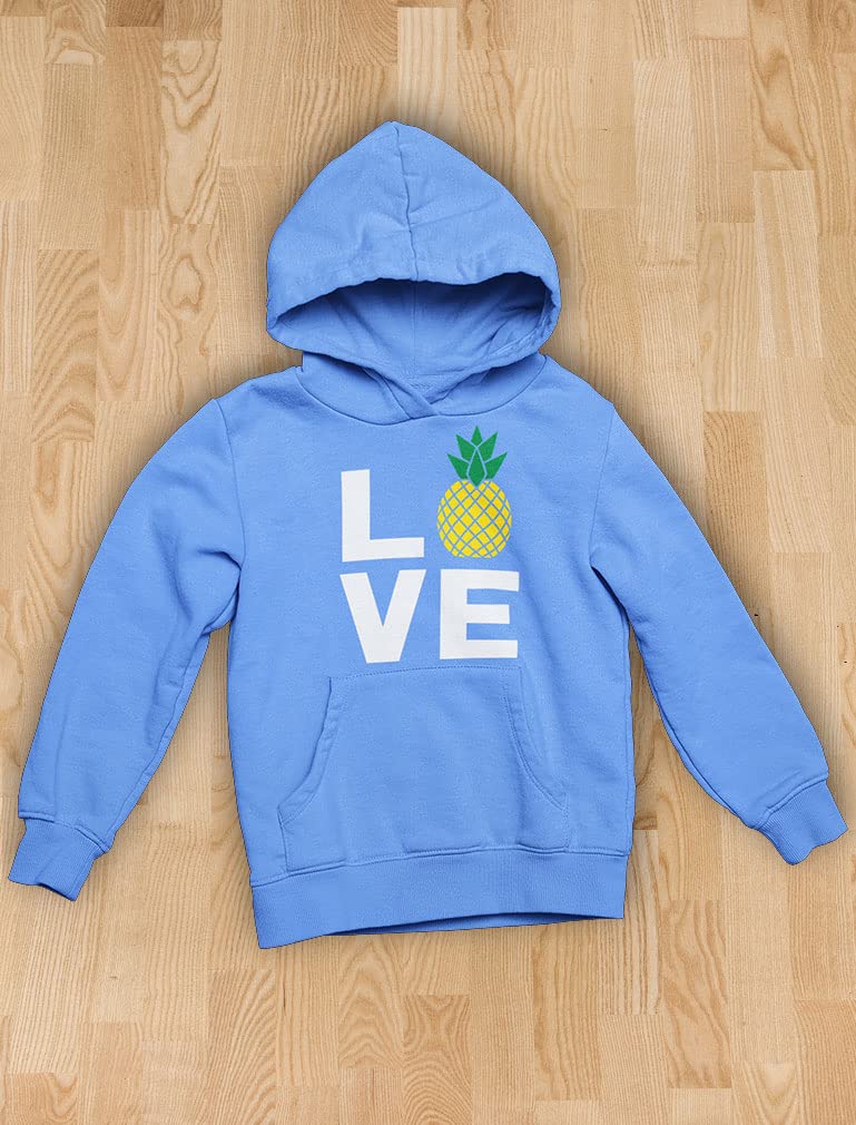Tstars I Love Pineapples Women's Hoodie - Cute Pineapple Graphic Sweatshirt for Women, Best Gift for Pineapple Lovers - Perfect for Casual Wear, Gifts & Tropical Themed Parties