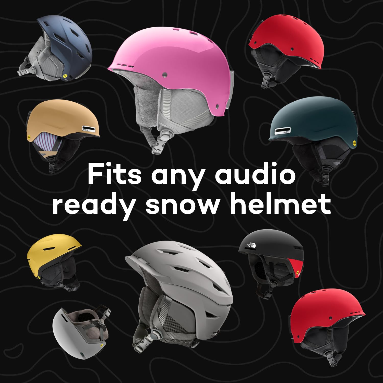 Aleck 006 Wireless Bluetooth Helmet Speakers - 2 Pack for Skiing & Snowboarding - Glove-Friendly Controls, Built-in Mic for Hands-Free Calls | Compatible with Audio-Ready Helmets, Motorcycle, Cycling & Outdoor Sports