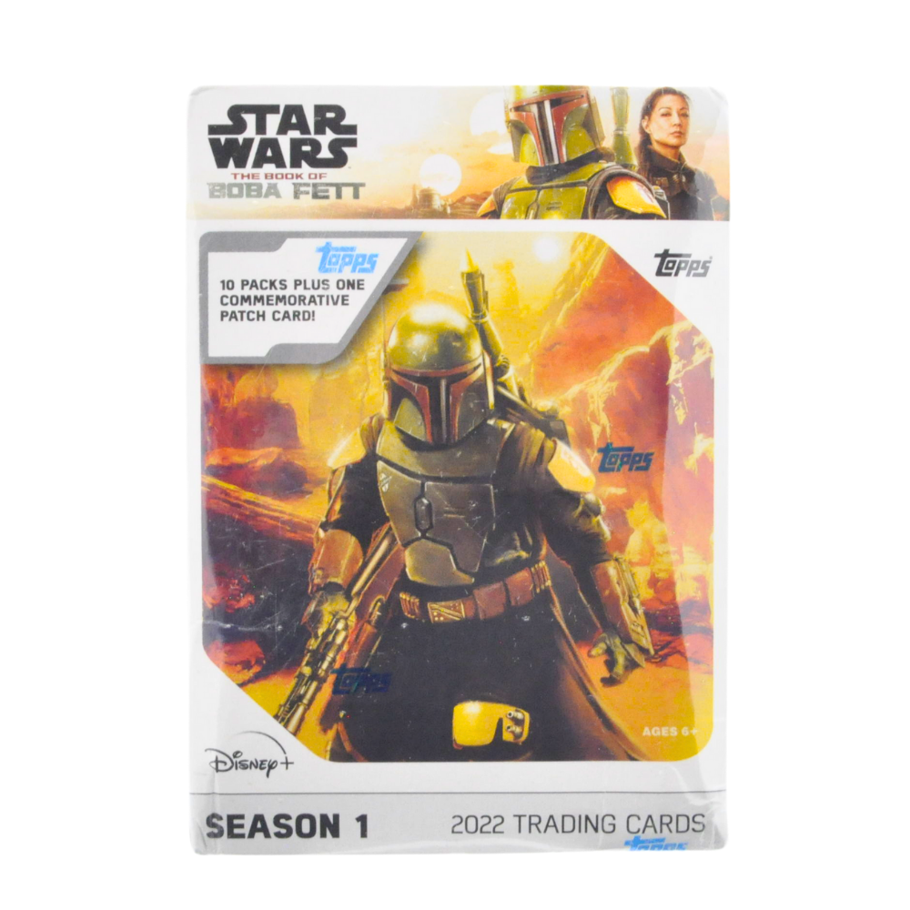 2022 Topps Book of Boba Fett Season 1 Sealed Blaster Box - 36 Packs Trading Cards for Star Wars Collectors | Perfect for Display, Gifts & Trading Card Games