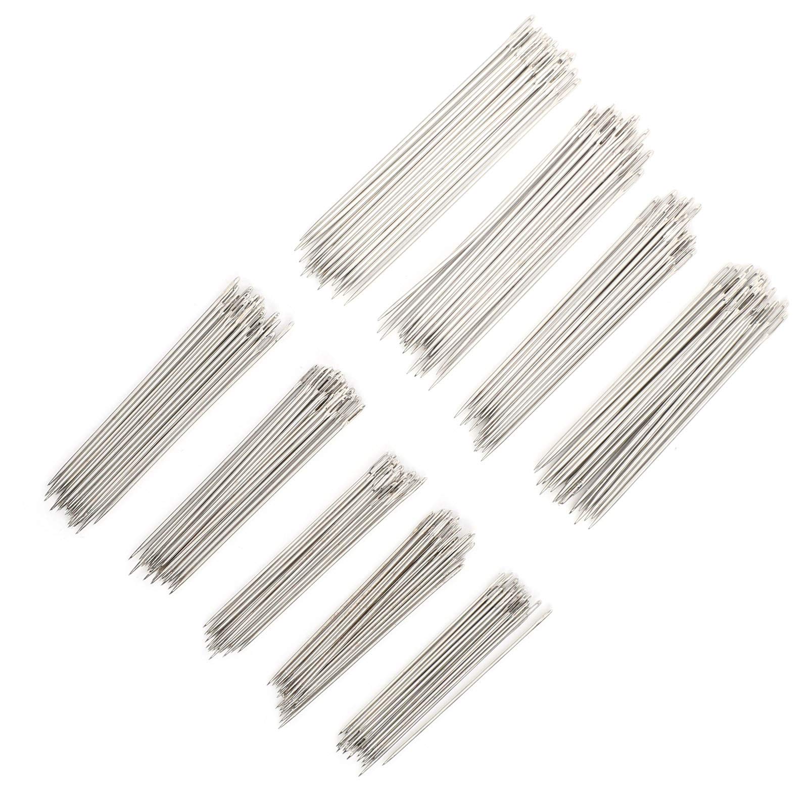 Premium Stainless Steel Hand-Stitching Needles for Cross Stitch & Sewing - Rust-Resistant DIY Craft Supplies for Embroidery, Quilting & Fabric Projects (#1)