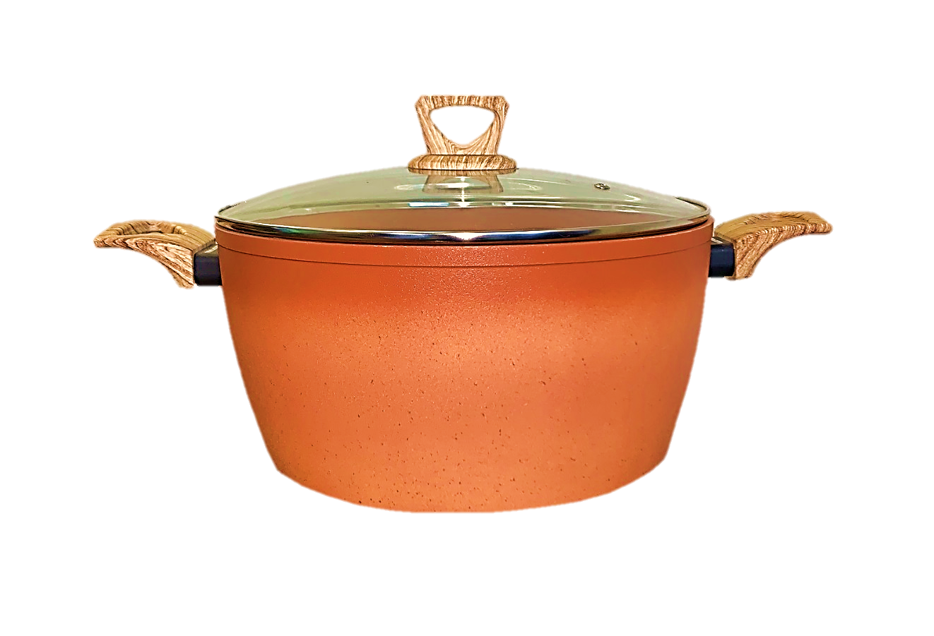 NEWARE 11/28cm Terracotta Casserole Nonstick Pot - Large 11-Inch Clay Cazuela for Baking, Stewing & Serving - Perfect for Oven, Stovetop & Table Presentation