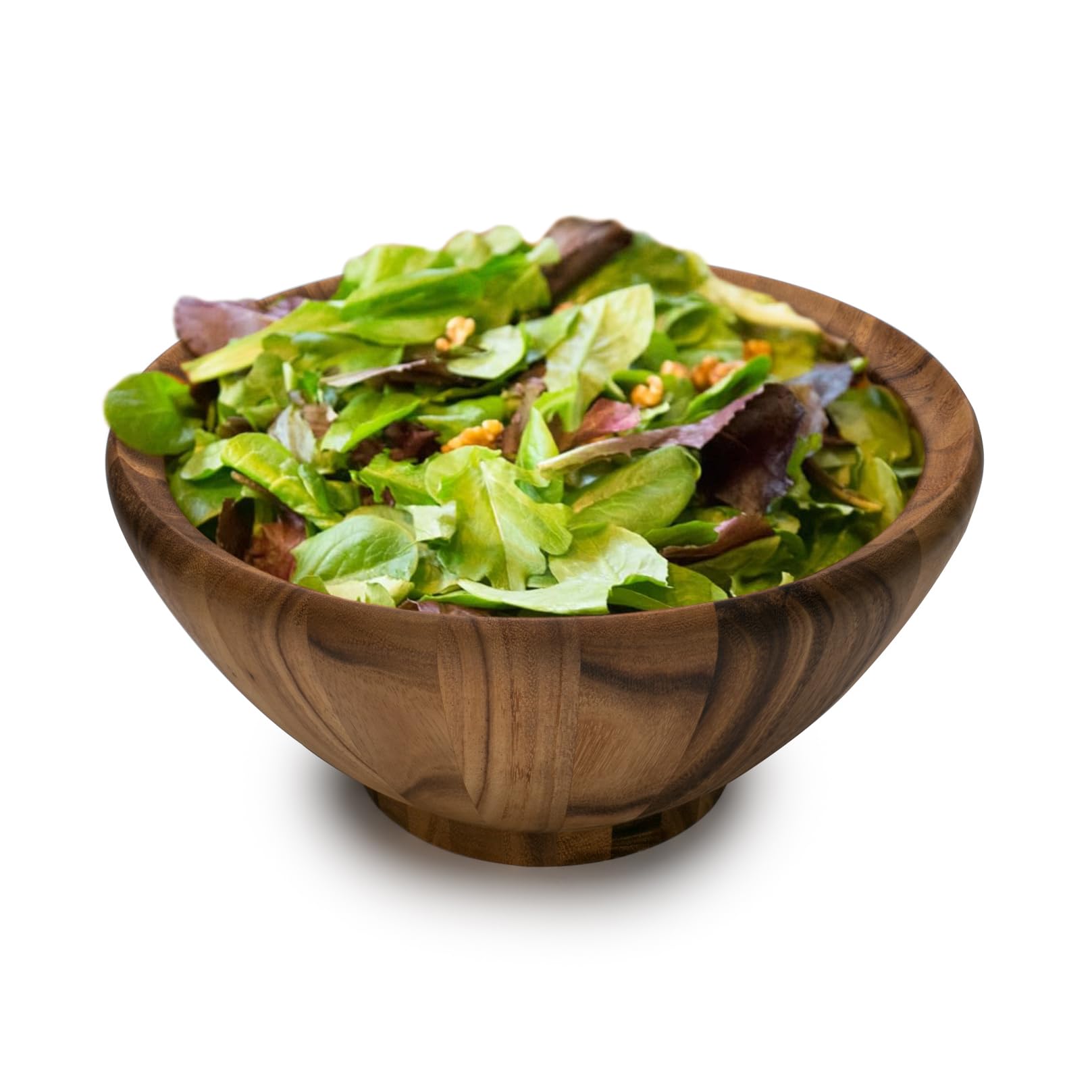 Ironwood Gourmet Salinas Extra Large Acacia Wood Fruit and Salad Bowl - Perfect for Entertaining, Serving Fresh Fruits, Salads, and Party Snacks