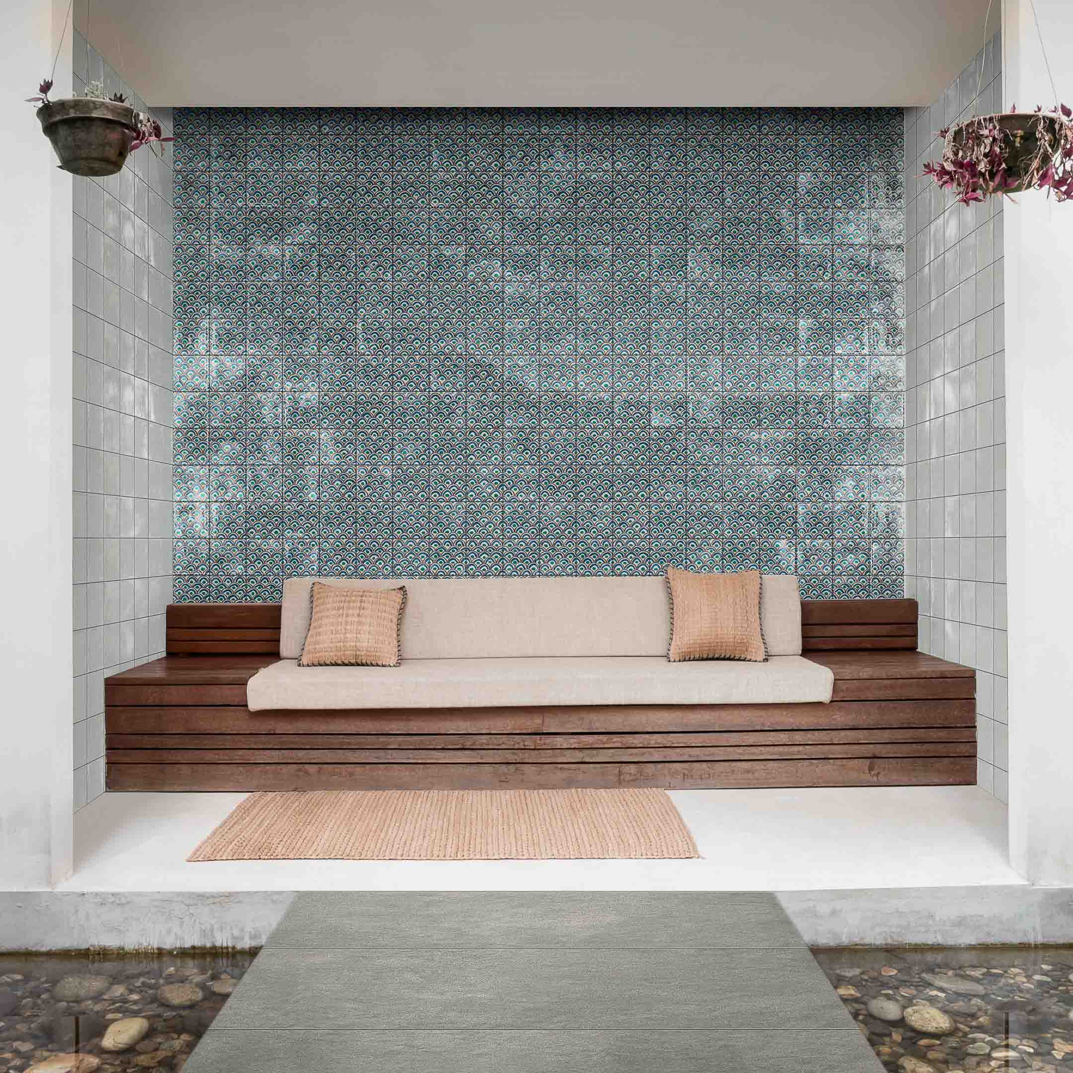 Sol Series 3D Porcelain Zellige Tile - Premium Moroccan-Inspired Wall & Floor Tiles for Kitchen Backsplash, Bathroom, and Pool Designs