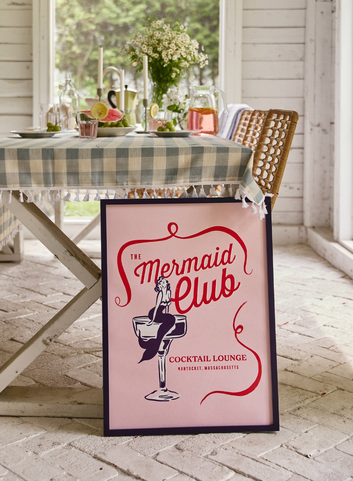 Mermaid Club Poster - Beautiful Mermaid Wall Art for Kids Room, Bedroom, and Nursery Decor - Perfect for Birthday Parties and Themed Events