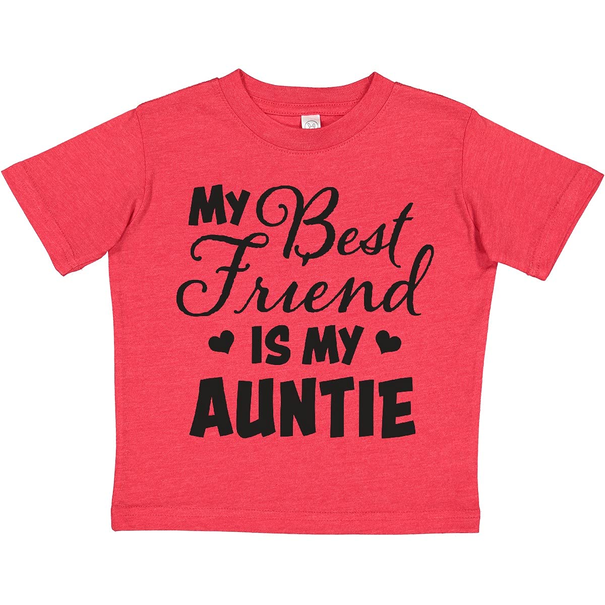 My Best Friend is My Auntie with Hearts Toddler T-Shirt - Perfect for Family Gatherings and Playdates