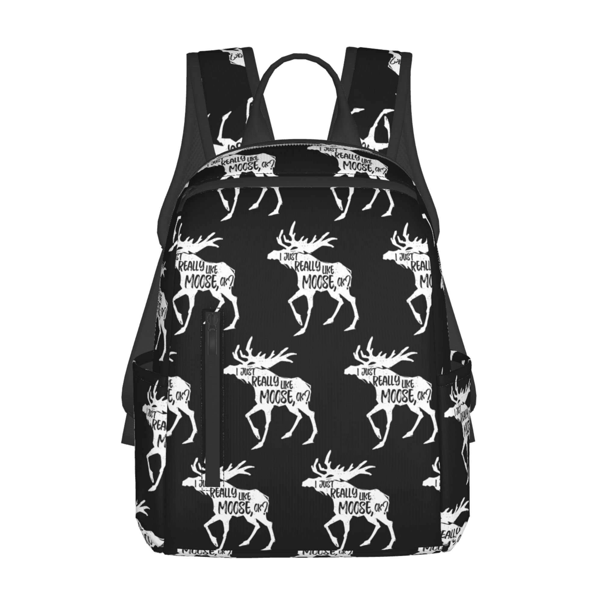 SWEET TANG Moose Large Capacity Backpack - Multipurpose Carry-On Bag for Business, Travel & Gym | Water-Resistant Laptop Backpack for Work, School, Hiking & Outdoor Activities