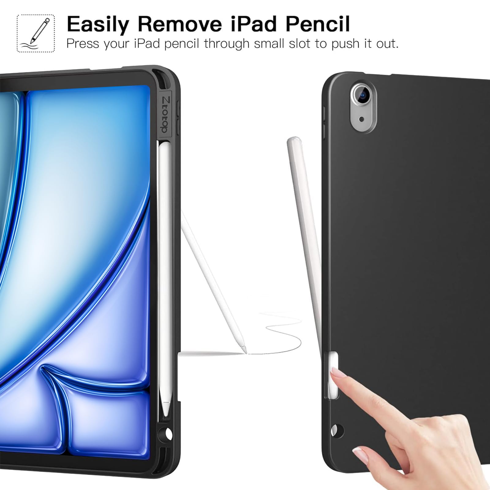 Ztotop iPad Air 11 Inch Case (M3/M2 2025/2024) & iPad Air 5th/4th Gen 10.9 Inch (2022/2020) & iPad Pro 11