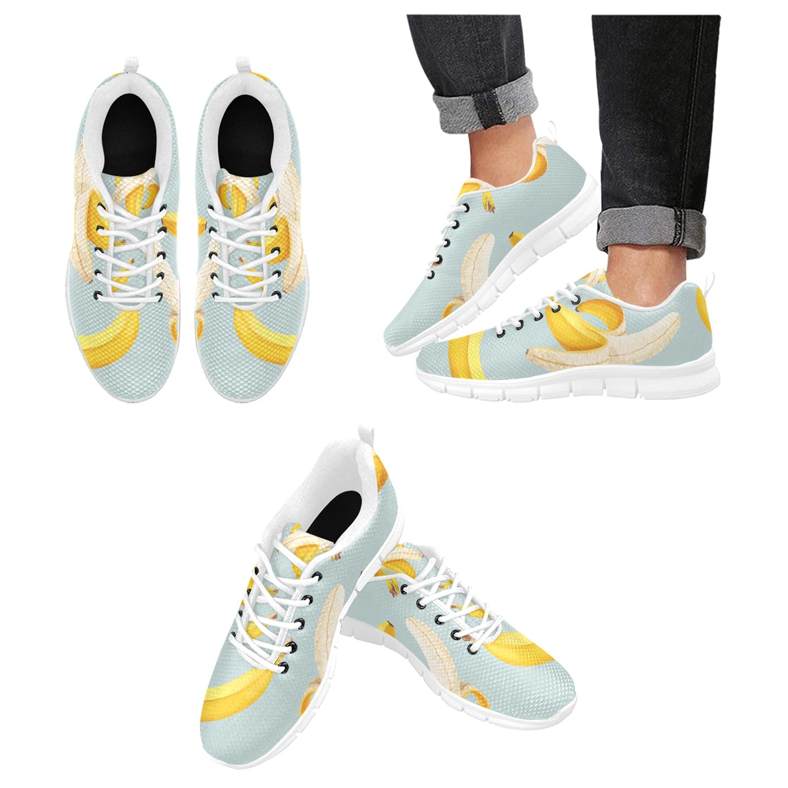 ANANGTEE Women's Butterfly Sneakers - Lightweight Breathable Slip-On Walking Shoes with Arch Support & Non-Slip Sole - US Size 13 - Perfect for Casual Wear, Gym, Travel & Daily Comfort