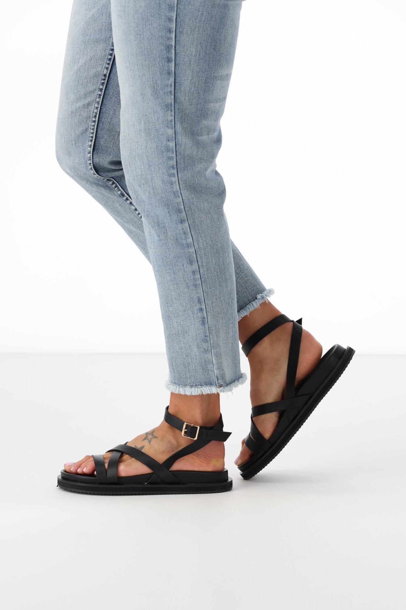 Billini Tulsi Women's Black Sandals - Comfortable & Stylish for Casual Outings, Beach, and Summer Wear
