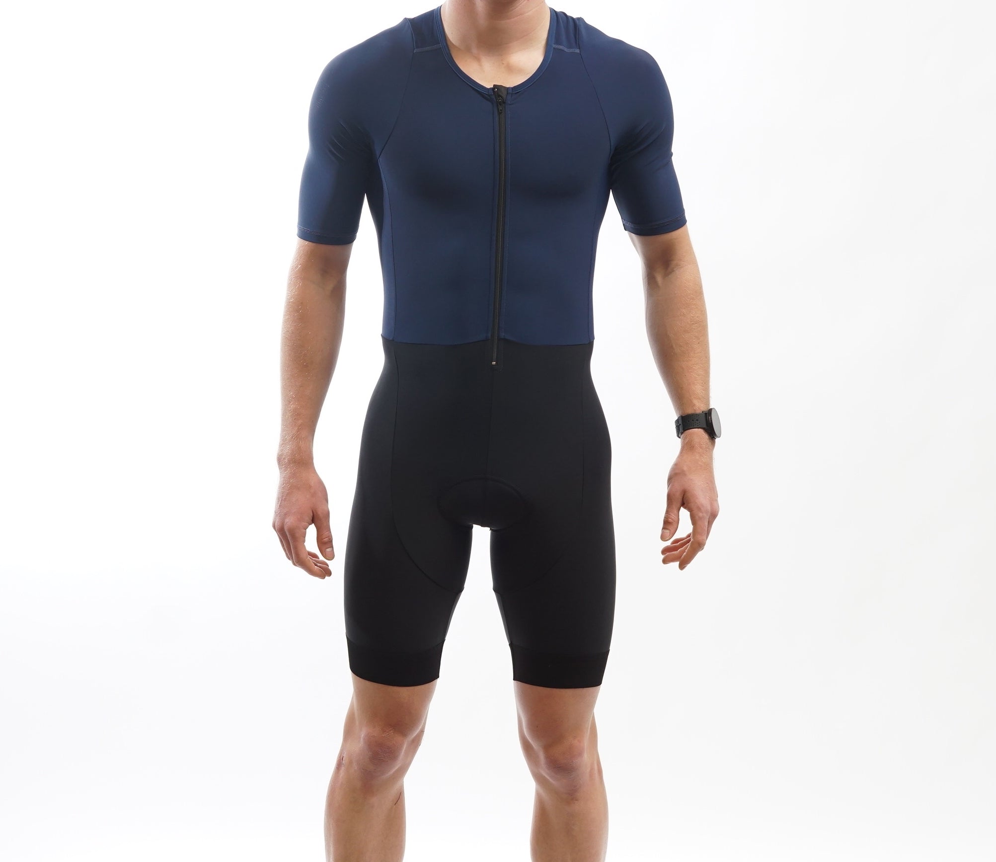 Premium Navy Triathlon Suit for Men & Women - High-Performance Tri Suit for Swimming, Cycling & Running - Ideal for Sprint, Olympic & Ironman Races