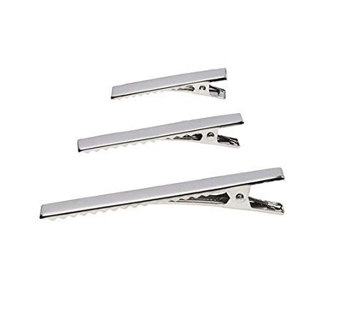30pcs Alligator Hair Clips with Teeth - Flat Top Single Prong Metal Hair Clips for DIY Hair Bows, Hair Care, Arts & Crafts - Perfect for Hair Styling, Gift Wrapping, and Scrapbooking Projects