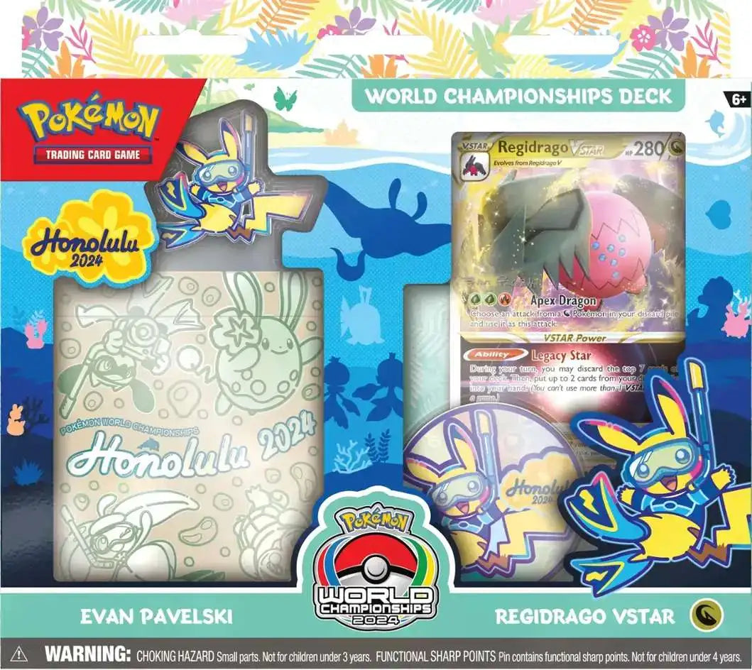 2024 Official Honolulu Pokemon World Championship Deck - Choose Your Favorite Deck | Collectible Trading Card Game for Battles & Tournaments | Perfect for Pokemon TCG Players & Fans