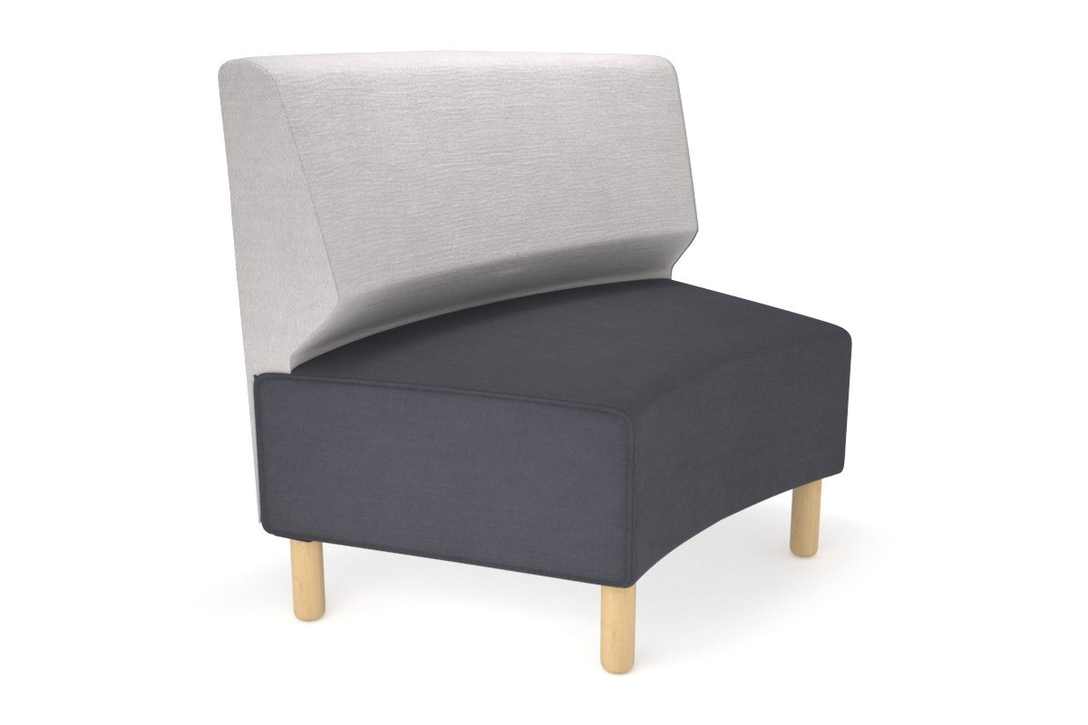 Mondo Round Big Back Lounge Chair - Comfortable Modern Living Room Seating for Relaxing and Entertaining
