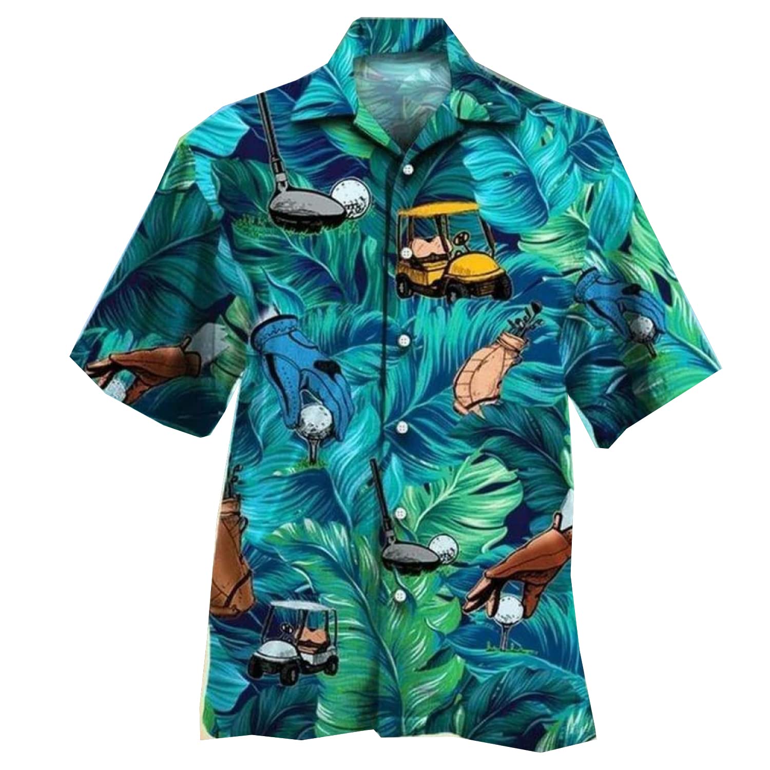 Stylish Hawaiian Shirts for Men & Women | Short Sleeve Casual Button Down Shirts | Golf & Pool Party Wear | Breathable Comfort Fit | 36 Color Options