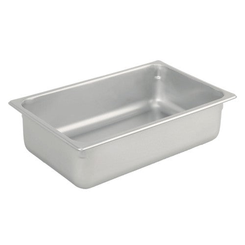 859260 1/4 Size Solid Steam Table Pan - 2.5 Inch Deep Commercial Food Pan for Buffet, Catering & Restaurant Use - Durable Stainless Steel Steam Table Insert for Food Warming & Serving