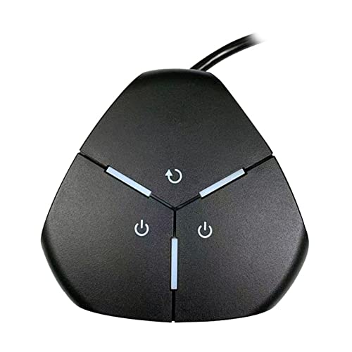 1.6m Portable Dual USB Ports PC Power Button Switch - Computer Case Power Switch for Desktop & Internet Cafe Use - Ideal for PC Accessories & Gaming Setups