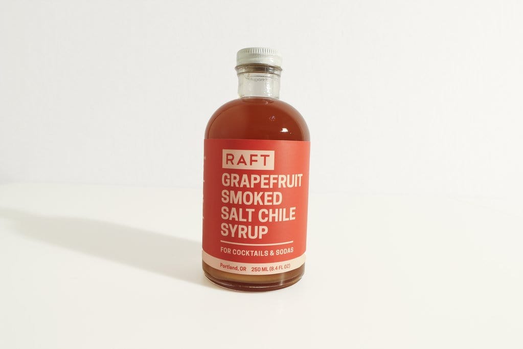 Raft Grapefruit Chile Smoked Salt Syrup - Premium Cocktail Mixer for Margaritas & Craft Drinks | Perfect for Home Bartending & Party Mixology