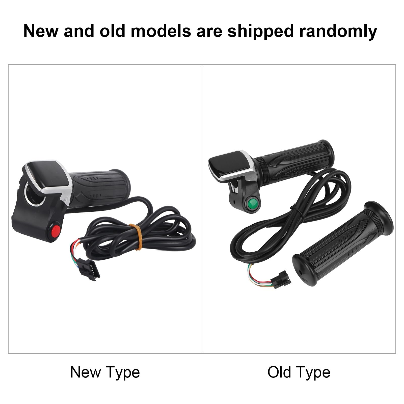 Electric Bike Throttle Handle with LCD Power Display & Switch - 5-Star Twist Grip for E-Bikes - Perfect for Commuting, Off-Roading & Urban Riding