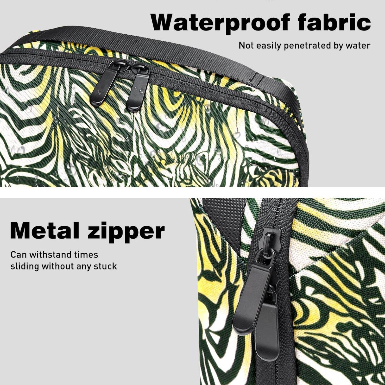 Portable Digital Makeup Bag - Waterproof Cosmetic Organizer with Animal Print for Travel & Daily Use | Perfect for Makeup Artists & Beauty Enthusiasts