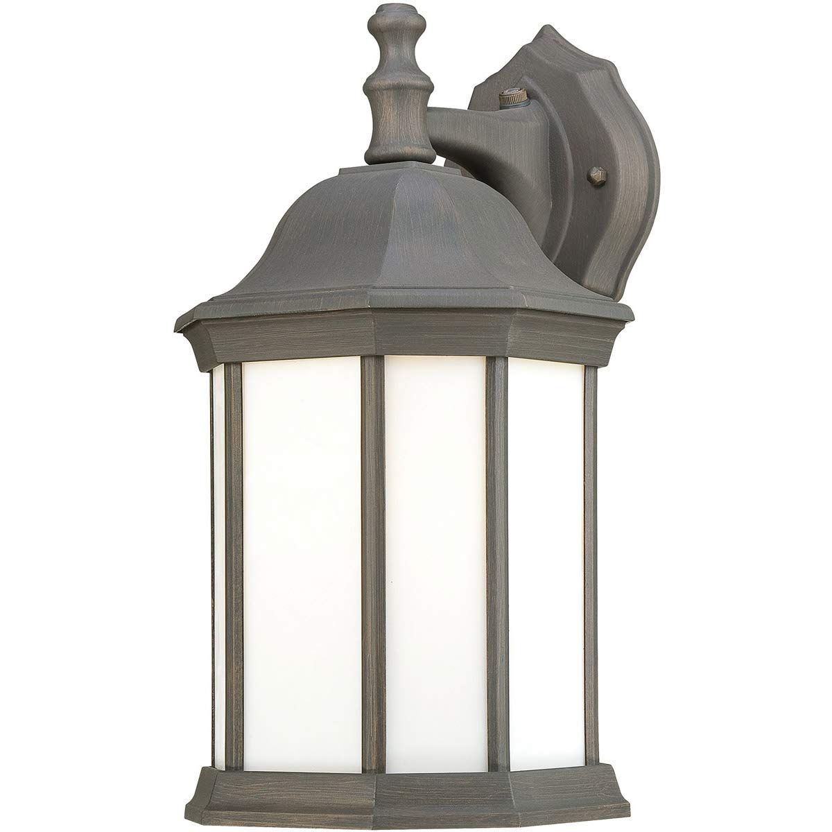 Modern Wall Sconces 1 Light Fixtures - Painted Bronze Finish, Aluminum GU24 Base, 8 Inch, 18 Watts - Perfect for Bedroom, Hallway, and Living Room Lighting
