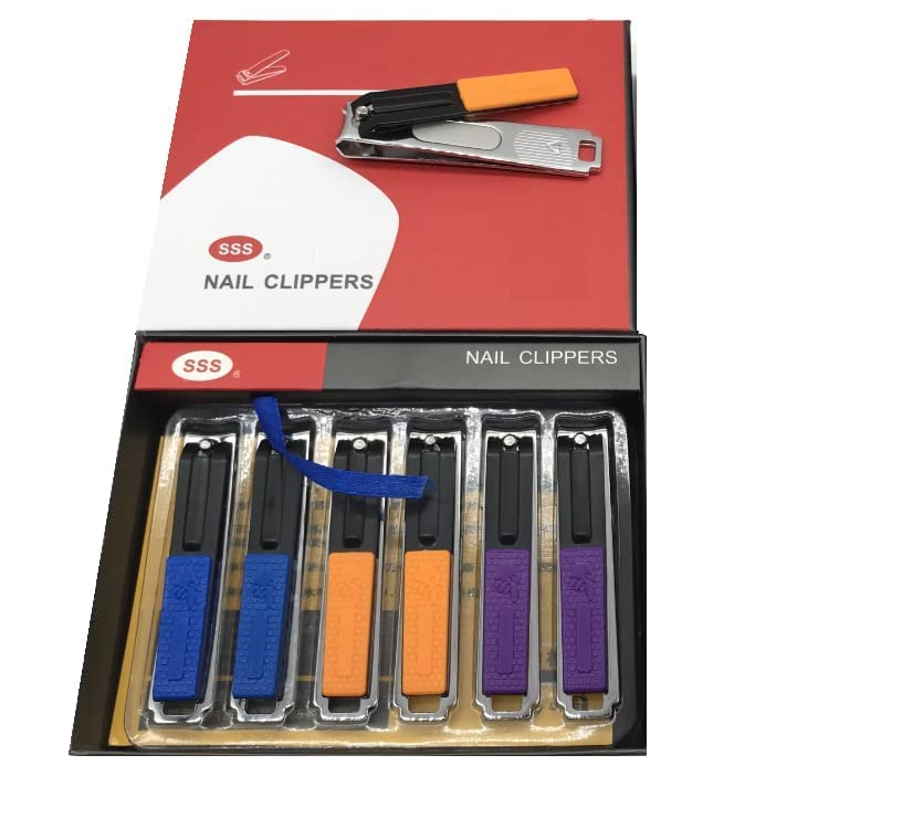 QURAX Professional Stainless Steel Nail Clipper Set - Ultra Sharp Fingernail & Toenail Clippers (3-Pack) for Home, Travel, Salon & Grooming Kit Essentials