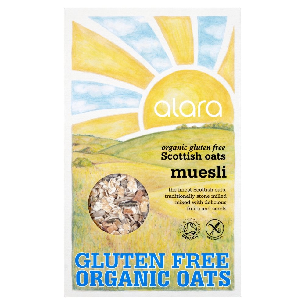 Organic Scottish Oats Muesli - 500g Breakfast Cereal with Nuts & Fruits - Healthy Morning Meal for Weight Loss & Energy Boost - Perfect for Smoothie Bowls, Yogurt Toppings & On-the-Go Snacking