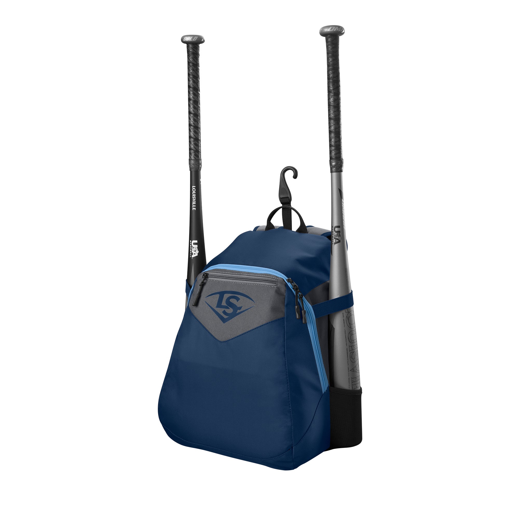 Louisville Slugger Genuine V2 Youth Baseball Backpack - Lightweight Durable Stick Pack for Kids & Teens - Perfect for School, Sports Practice & Travel