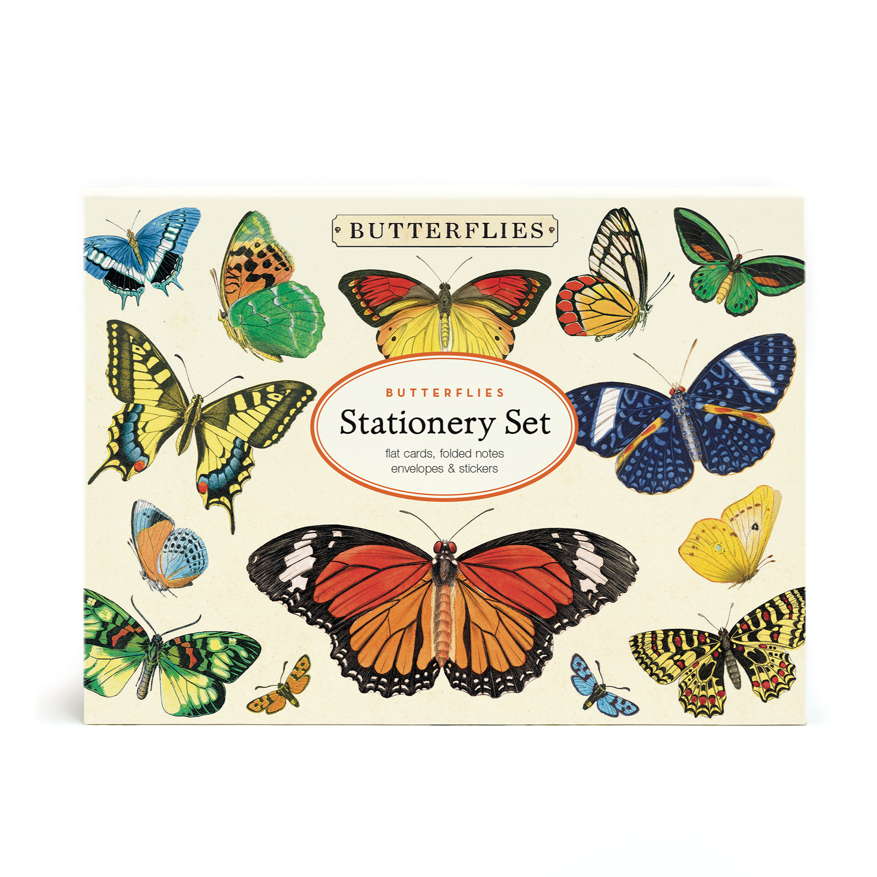 Butterfly Themed Stationery Set - 50pcs Colorful Notepads, Stickers & Envelopes for Journaling, Scrapbooking & Gift Wrapping