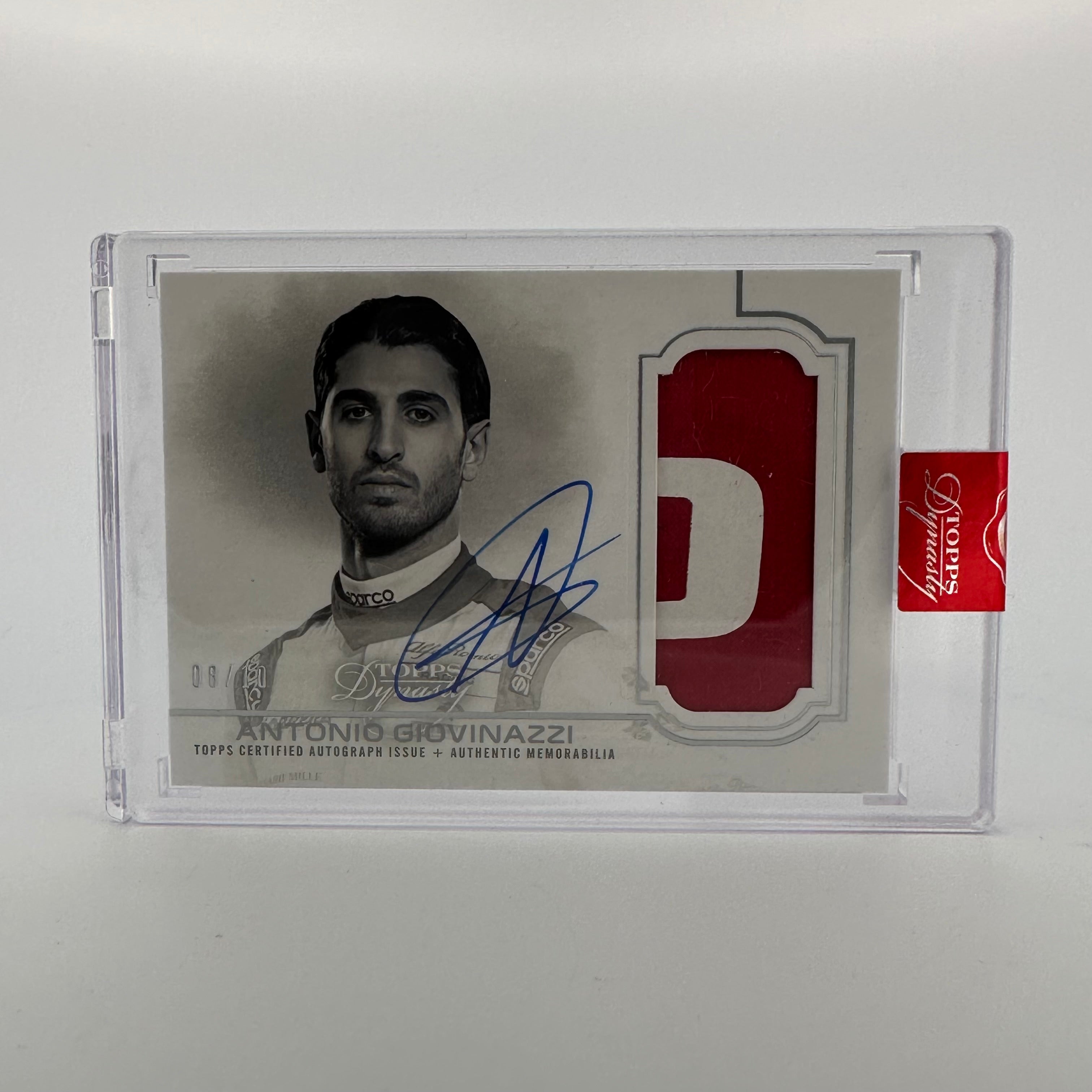 08/10 Silver Antonio Giovinazzi #DAP IVAG 2020 Dynasty Autograph Patch - Rare Collectible Trading Card for F1 Fans, Sports Memorabilia Enthusiasts - Perfect for Display, Gifts, and Investment