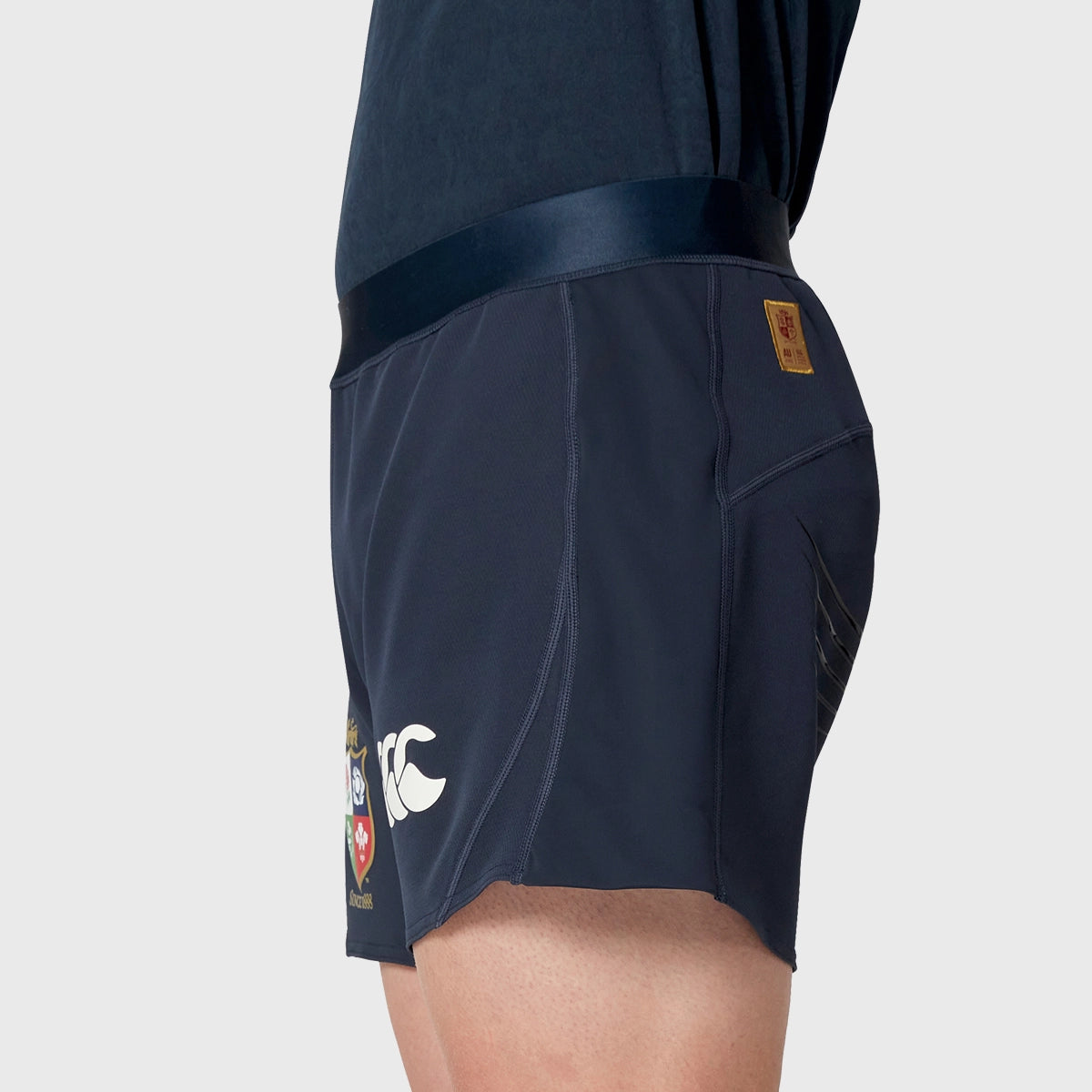 Canterbury British & Irish Lions Rugby Training Shorts - Navy Blue Men's Sports Shorts for Rugby Practice & Gym Workouts