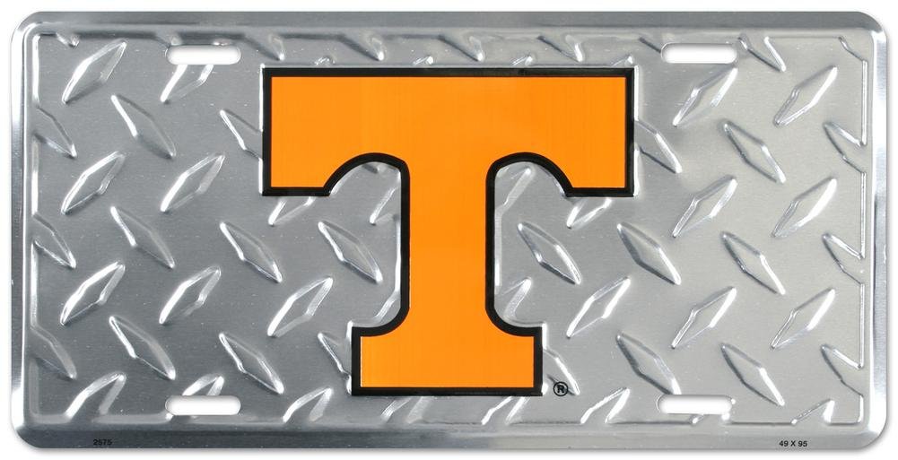 University of Tennessee Diamond Cut NCAA Tin License Plate - Officially Licensed College Car Accessory for UT Fans - Perfect for Tailgating, Dorm Decor & Alumni Gifts