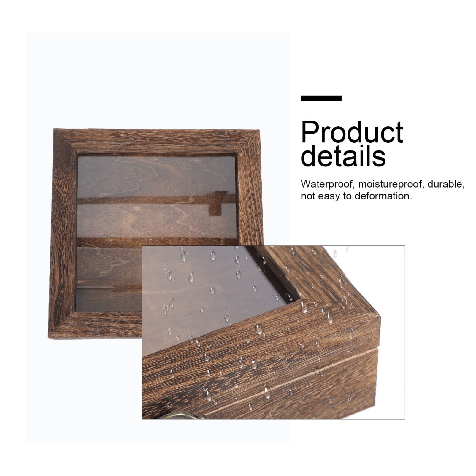 Happyyami Wooden Insect Display Case - Multi-Purpose Specimen Collection Box for Home, School & Science Projects | Perfect for Entomology, Nature Study & Home Decor Storage
