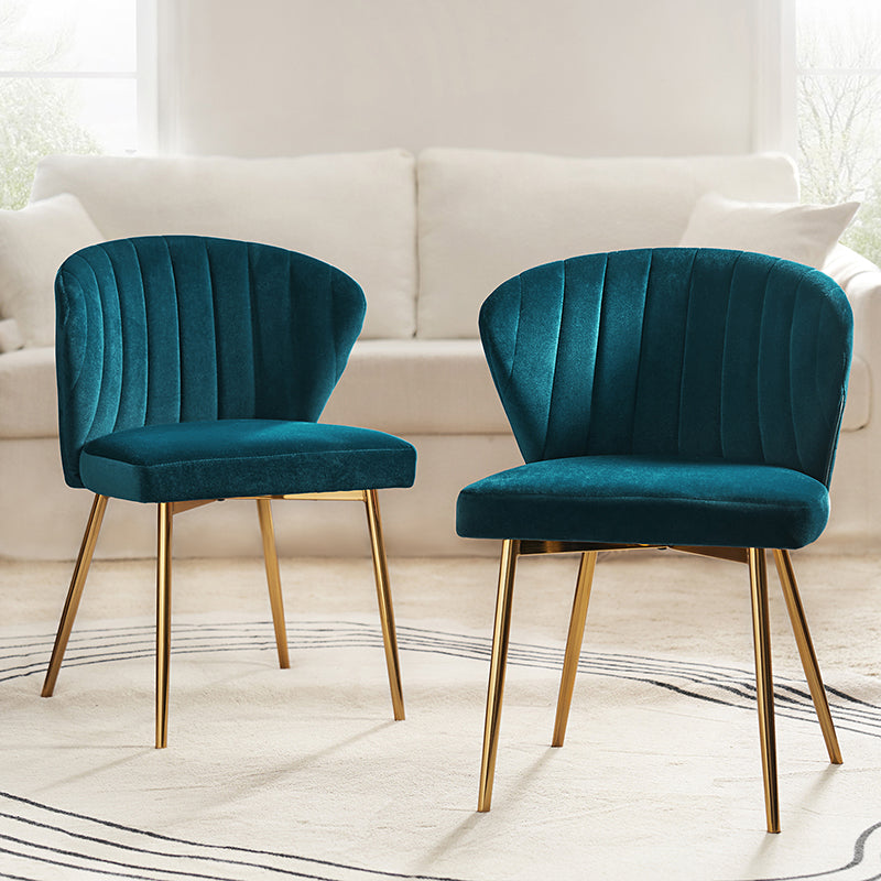 Luxury Aruna Velvet Upholstered Accent Chair - Soft Velvet Fabric, Comfortable Seating for Living Room, Bedroom, or Office - Elegant Home Decor & Stylish Furniture