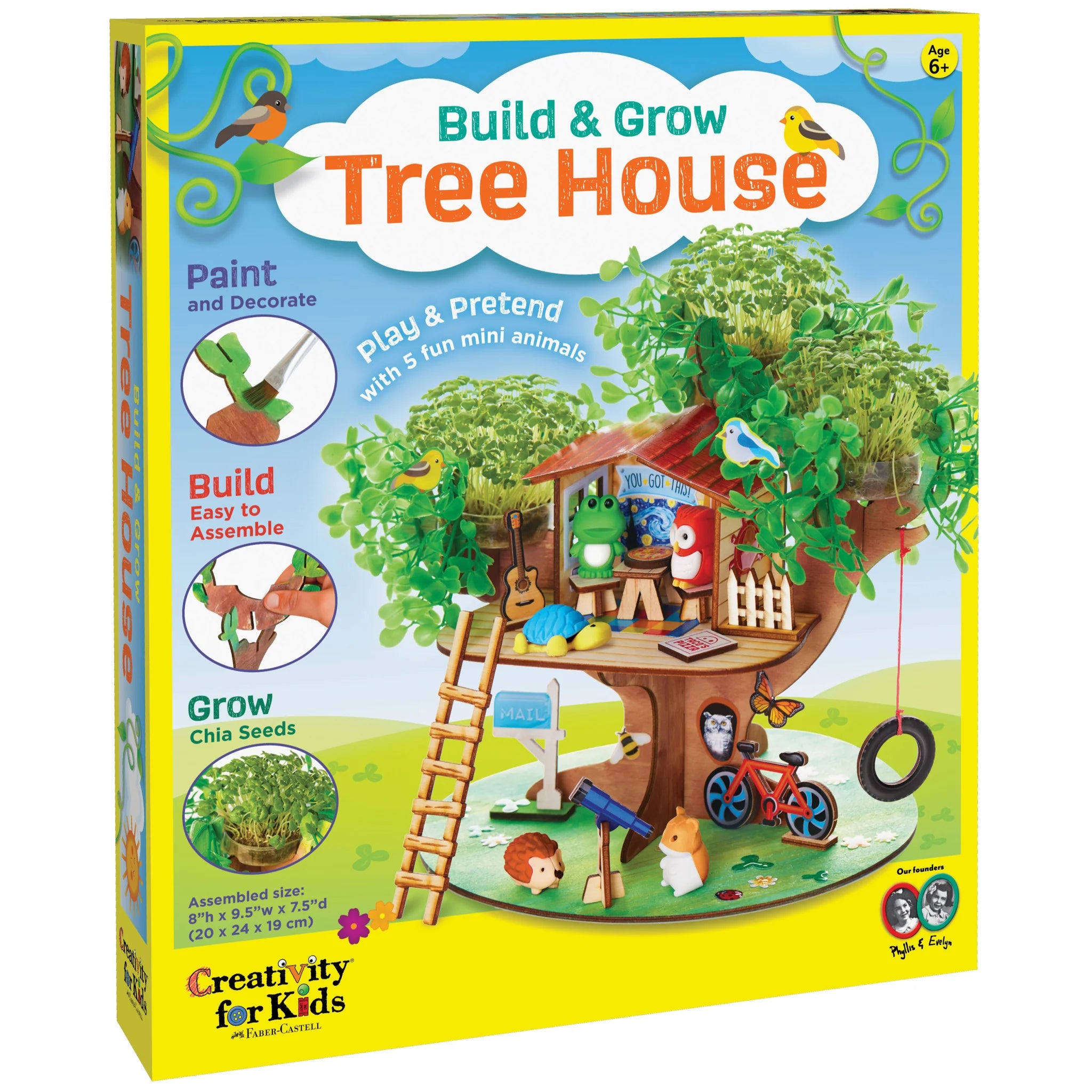 DIY Wooden Tree House Kit for Kids - Creative Outdoor Playhouse for Backyard & Garden Fun | Perfect for Imaginative Play & Family Bonding