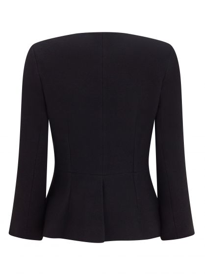 Hazel Tailored Wool Crepe Jacket for Women - Classic Slim Fit Blazer with Notch Lapel - Perfect for Office, Business Meetings & Formal Occasions