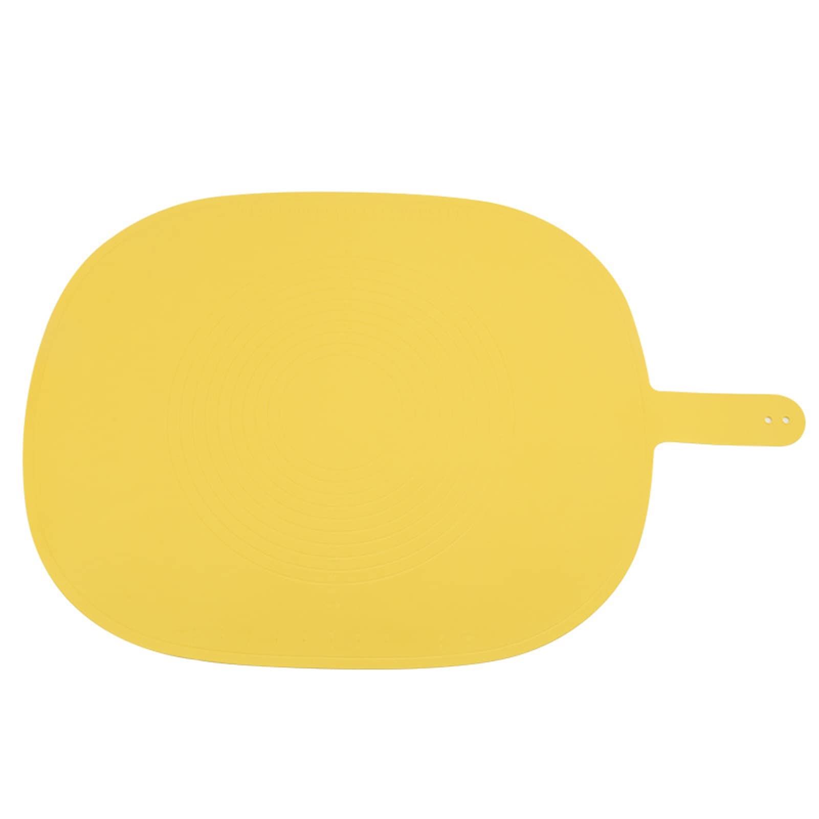 BPA-Free Non-Stick Pastry Mat for Baking - Large Fondant Rolling Dough Mat & Kneading Pad in Yellow | Perfect for Cookies, Pies, Bread Making & Cake Decorating