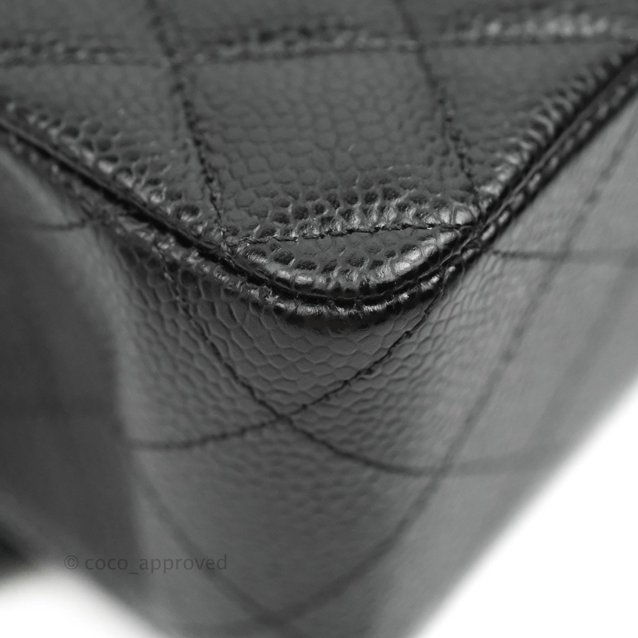 Chanel Classic M/L Medium Double Flap Bag in Black Caviar Leather with Gold Hardware - Luxury Handbag for Women, Perfect for Work, Evening Events & Special Occasions
